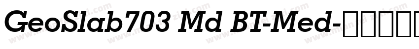 GeoSlab703 Md BT-Med字体转换